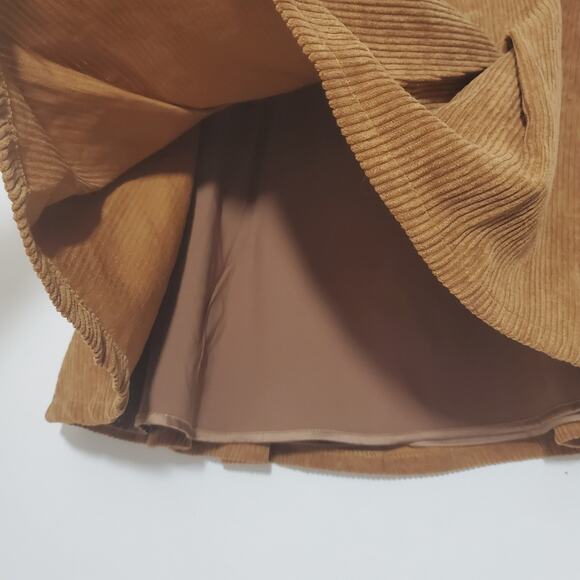ModCloth | Corduroy Pleated Flare Skirt Retro and Neutral - Picture 6 of 8